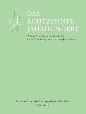cover image of Das achtzehnte Jahrhundert 44/1